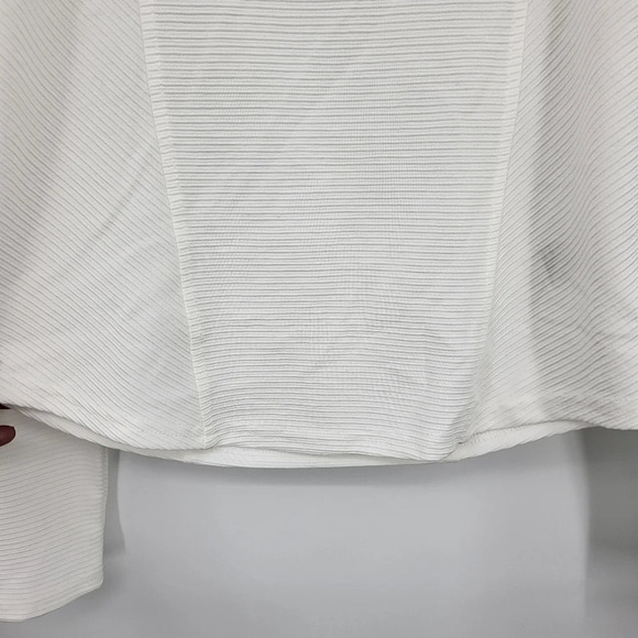 BB DAKOTA By Steve Madden Optic White Ribbed Long Sleeve Top SIZE US XL NWT NEW - Picture 6 of 15